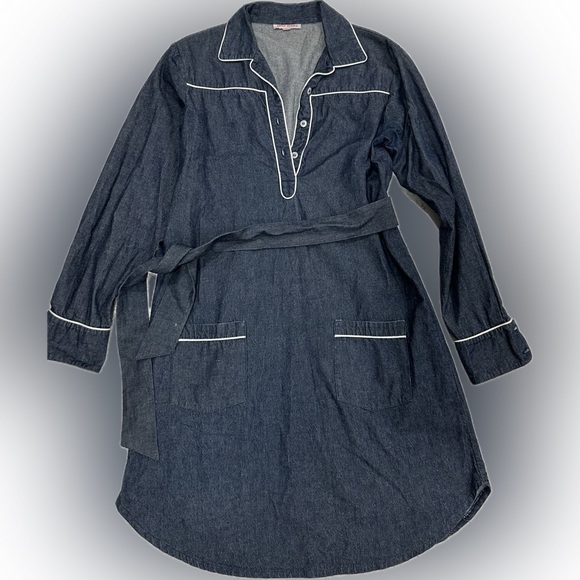 Kayce Hughes Dresses & Skirts - Kayce Hughes Dark Denim Tunic Dress – Size 2